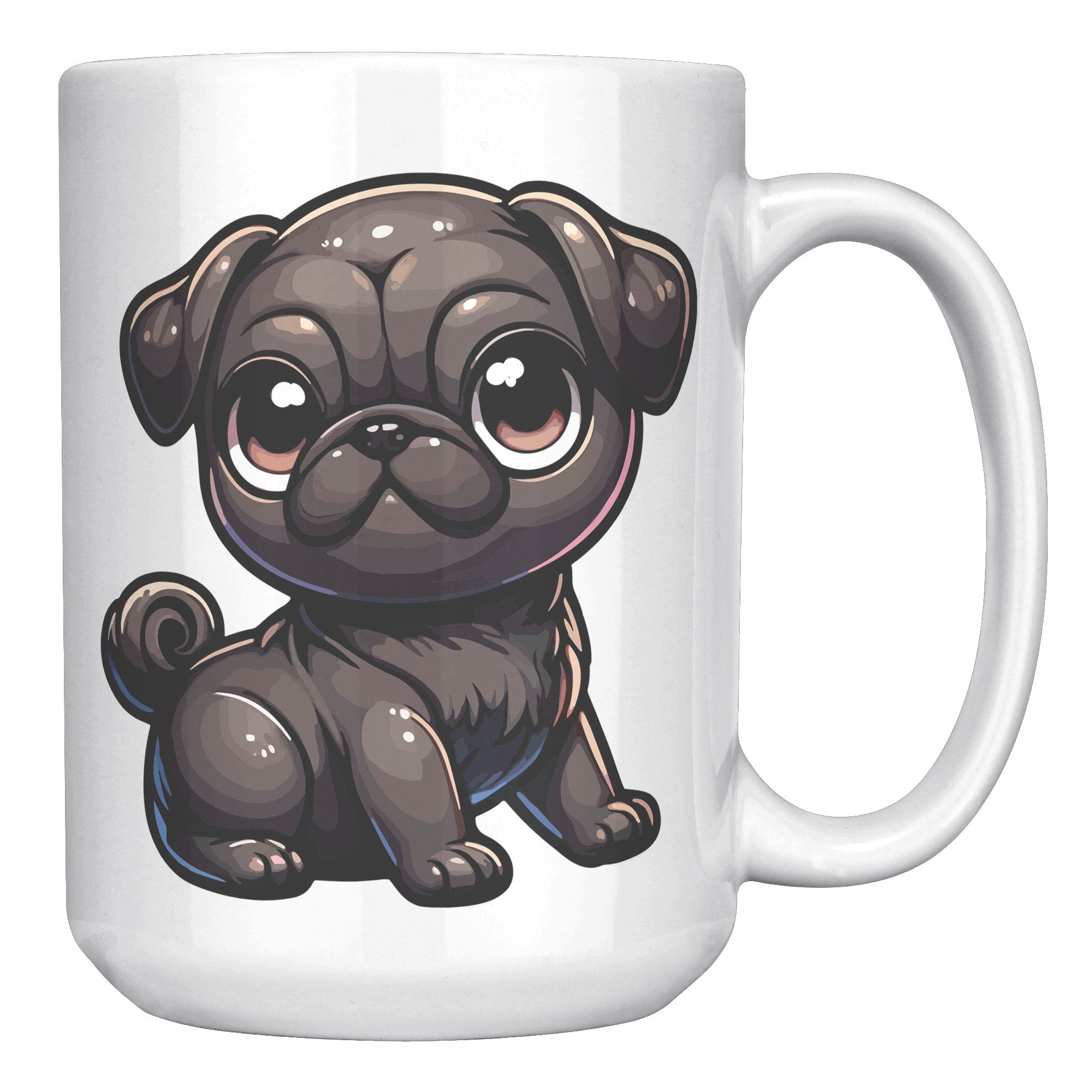 Pug Cartoon Coffee Mug