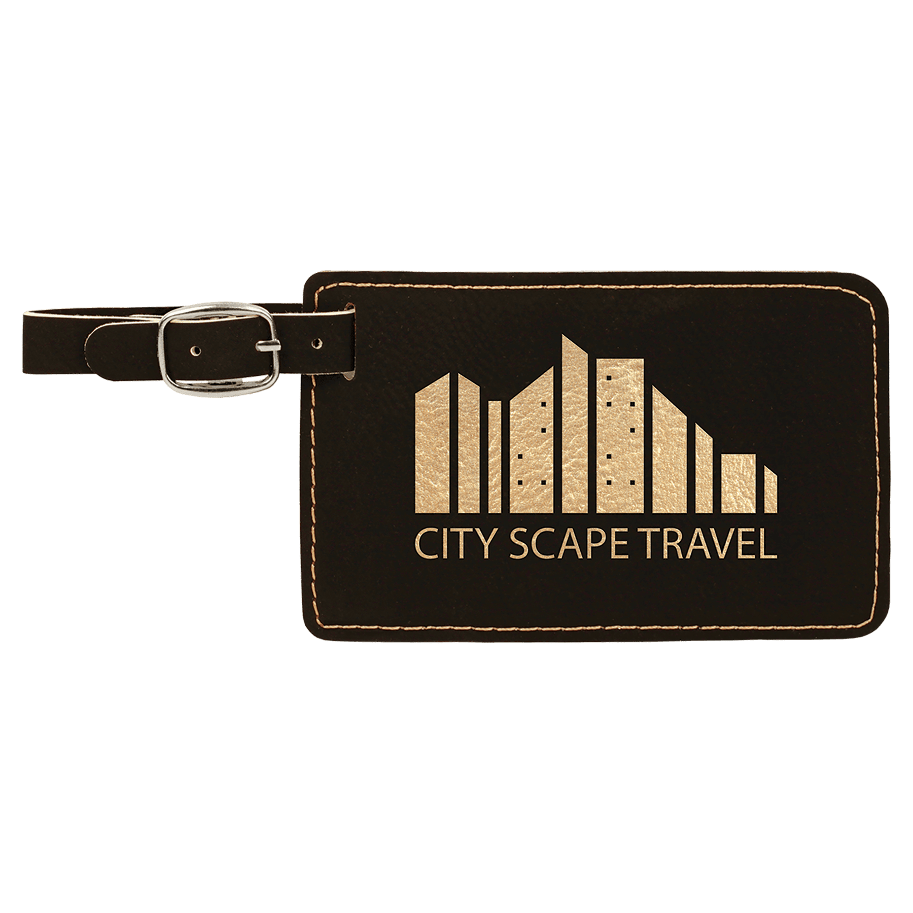 Personalized Laserable Leatherette Luggage Tag – Durable, Stylish & Customizable