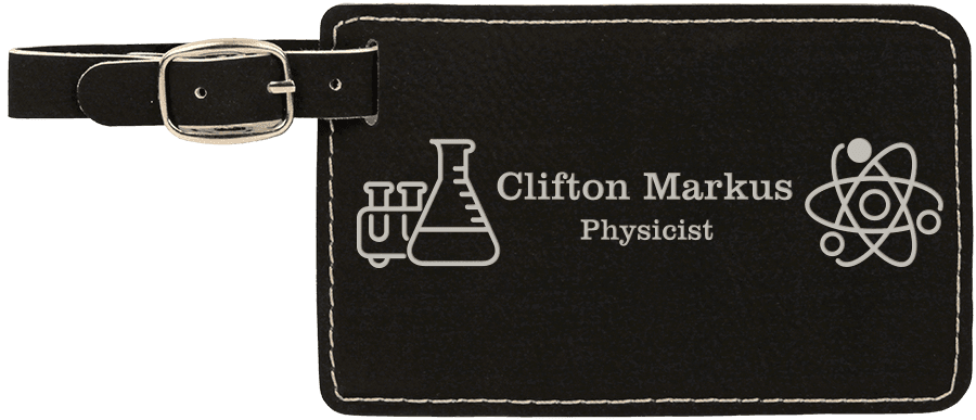 Personalized Laserable Leatherette Luggage Tag – Durable, Stylish & Customizable