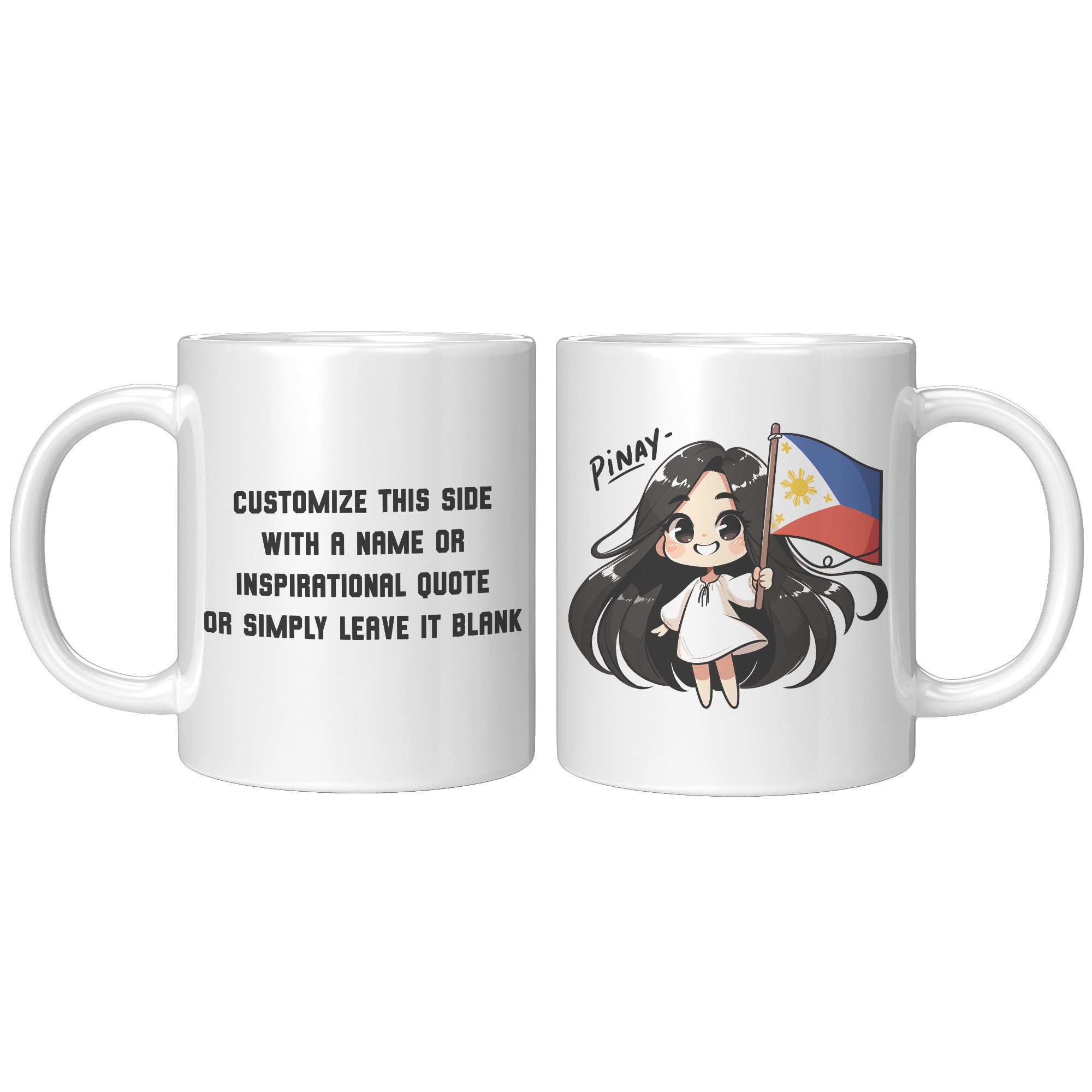 "Cute Cartoon Filipino Pride Coffee Mug - Vibrant Pinoy Pride Cup - Perfect Gift for Filipinos - Colorful Philippines Heritage Mug" - C