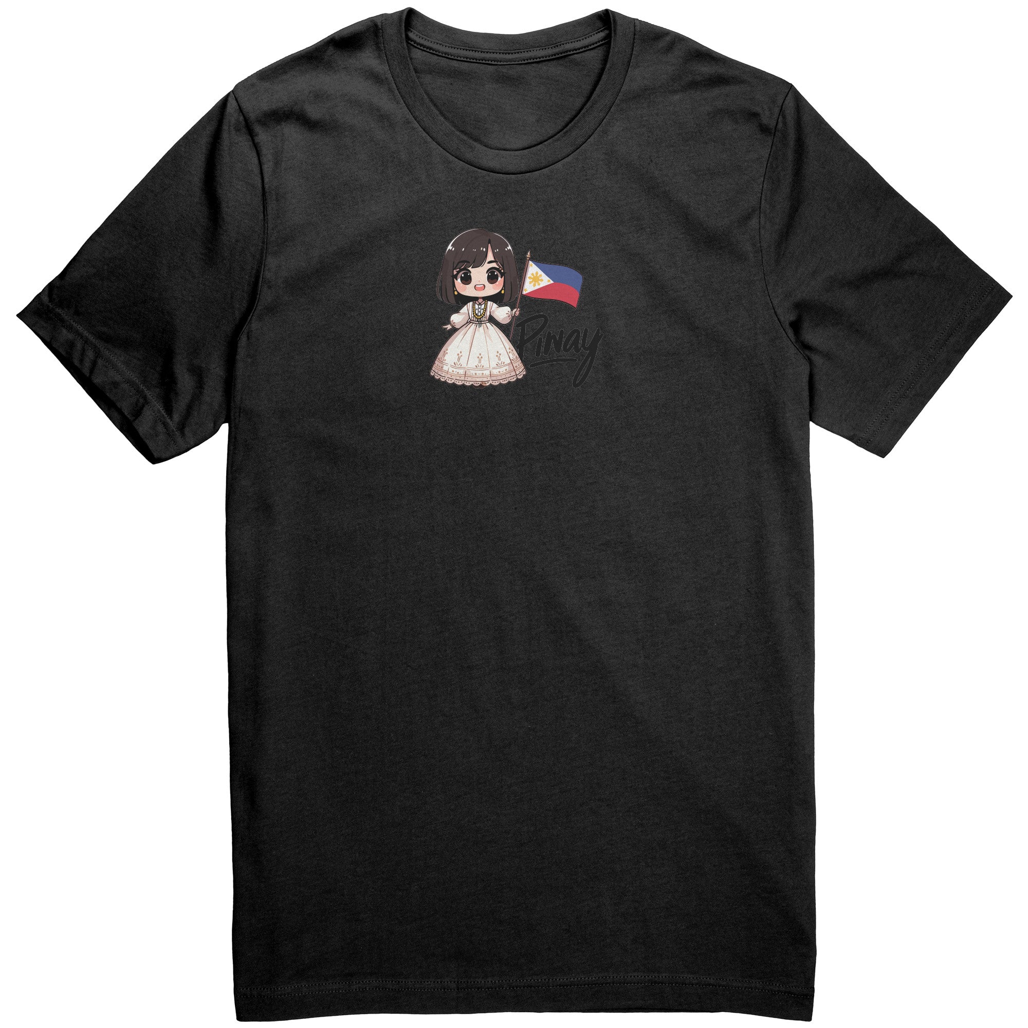 "Cute Cartoon Filipino Pride T-shirt - Vibrant Pinoy Pride Tee - Perfect Gift for Filipinos - Colorful Philippines Heritage Tee" - J