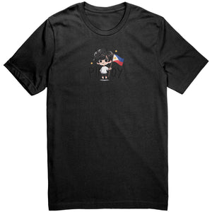 "Cute Cartoon Filipino Pride T-shirt - Vibrant Pinoy Pride Tee - Perfect Gift for Filipinos - Colorful Philippines Heritage Tee" - P