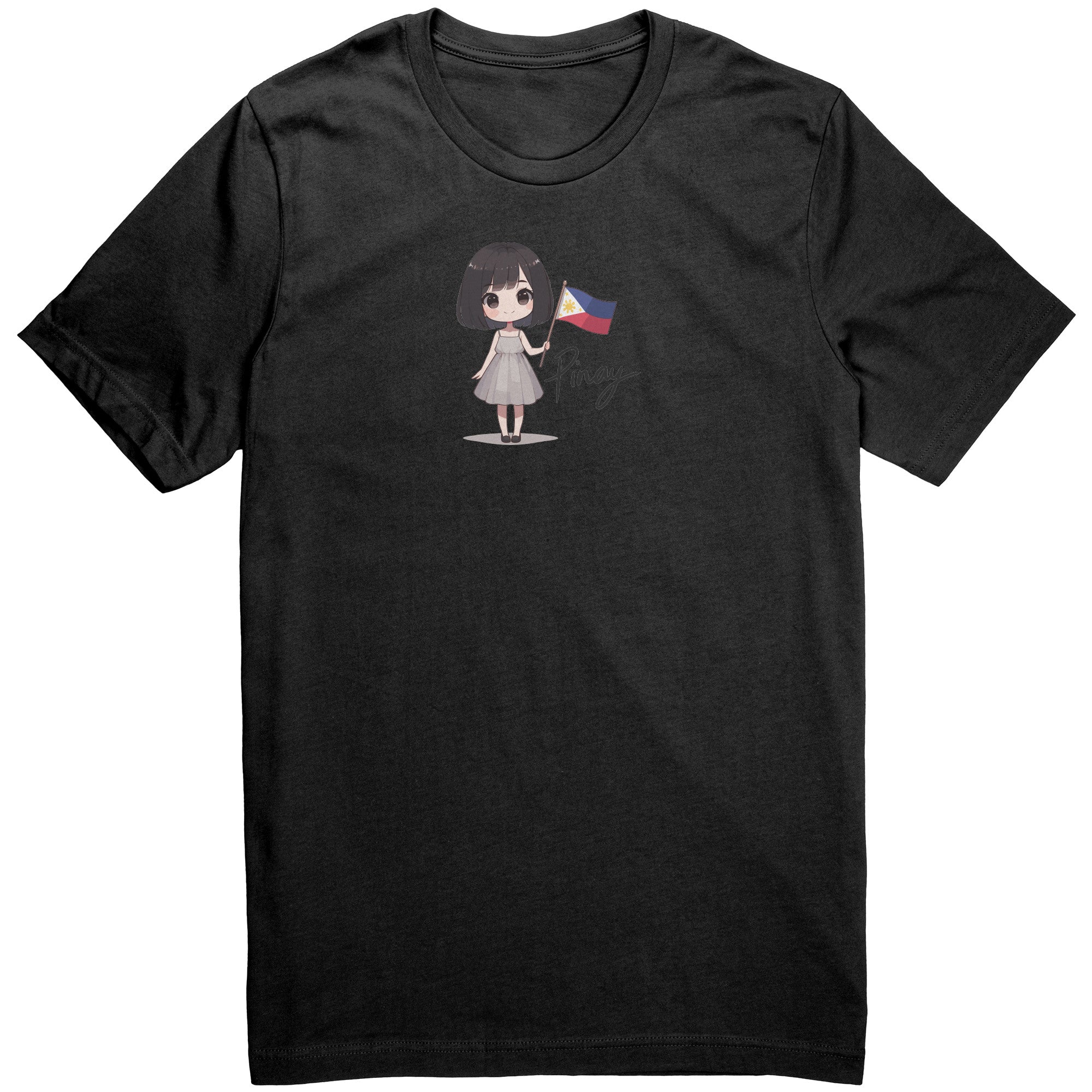 "Cute Cartoon Filipino Pride T-shirt - Vibrant Pinoy Pride Tee - Perfect Gift for Filipinos - Colorful Philippines Heritage Tee" - E