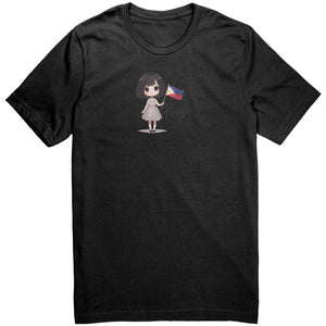 "Cute Cartoon Filipino Pride T-shirt - Vibrant Pinoy Pride Tee - Perfect Gift for Filipinos - Colorful Philippines Heritage Tee" - E
