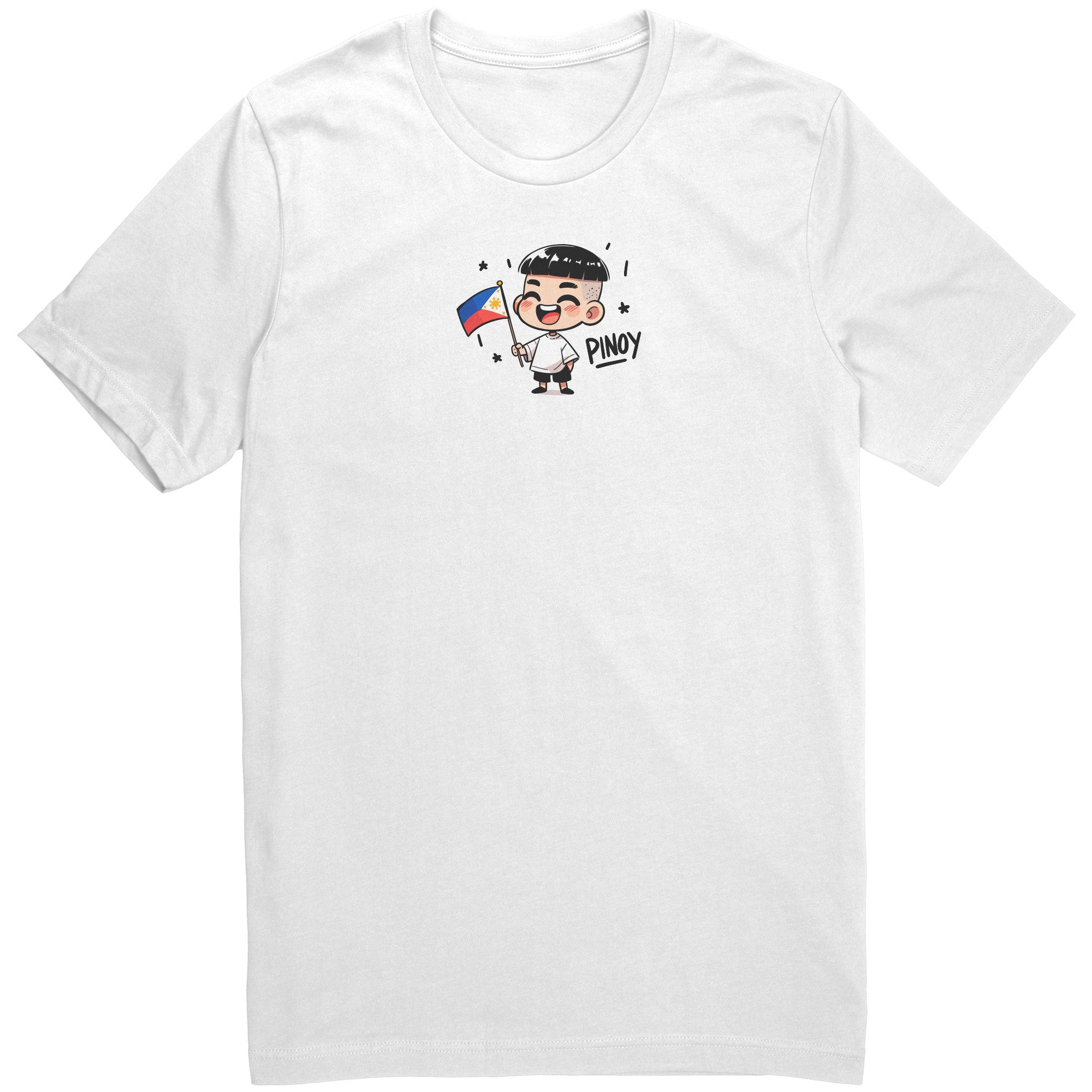 "Cute Cartoon Filipino Pride T-shirt - Vibrant Pinoy Pride Tee - Perfect Gift for Filipinos - Colorful Philippines Heritage Tee" - S