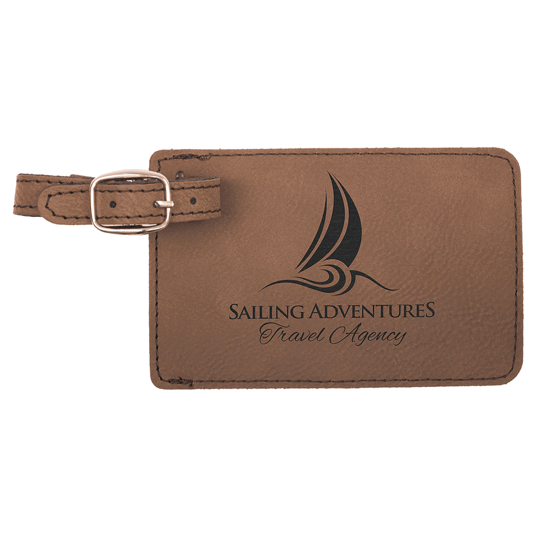 Personalized Laserable Leatherette Luggage Tag – Durable, Stylish & Customizable