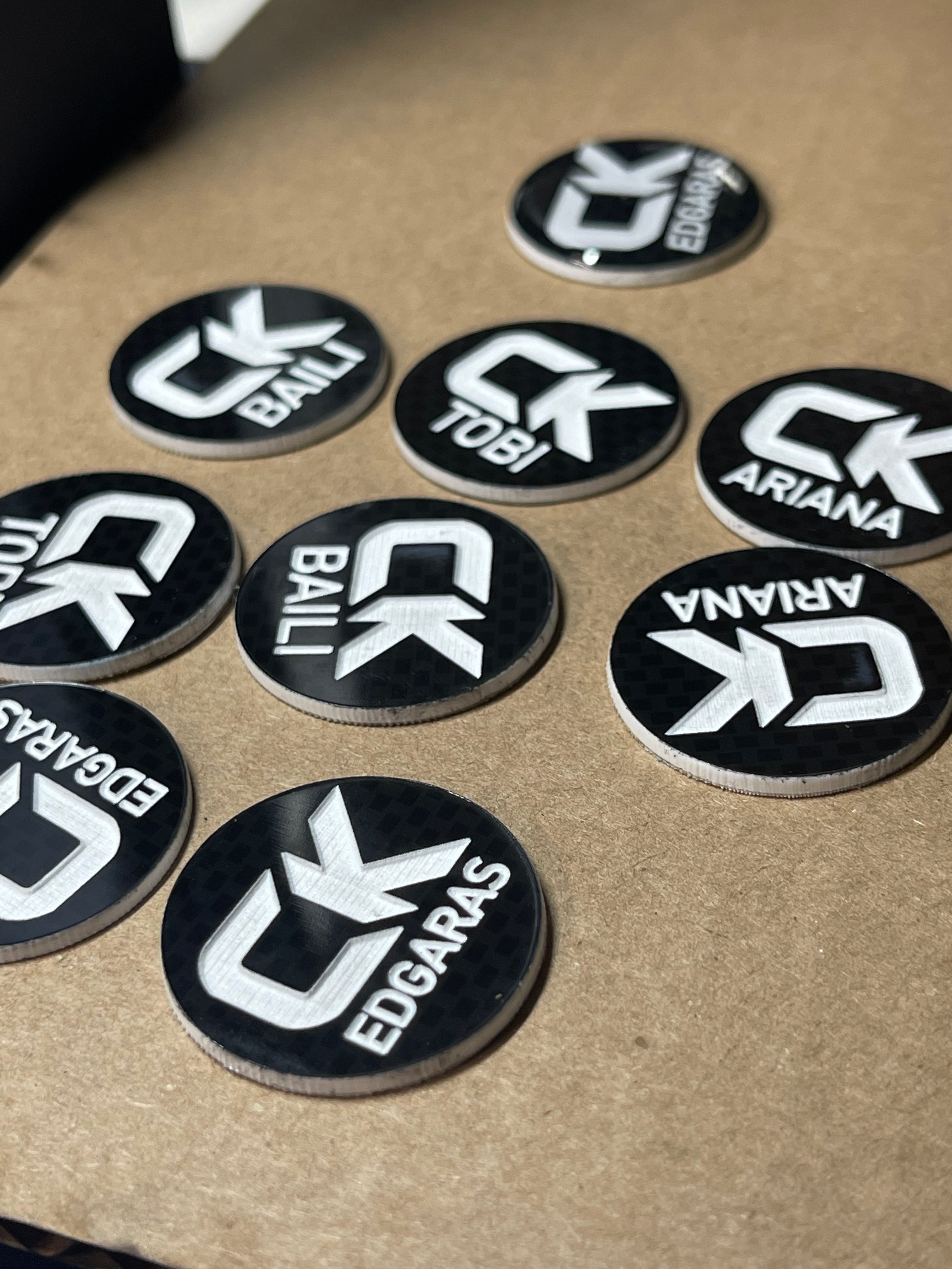 Custom Pickleball Paddle Butt Caps/ Tennis End Caps - 2 for $20 – Personalized • 3D Epoxy protection • Multiple Colors