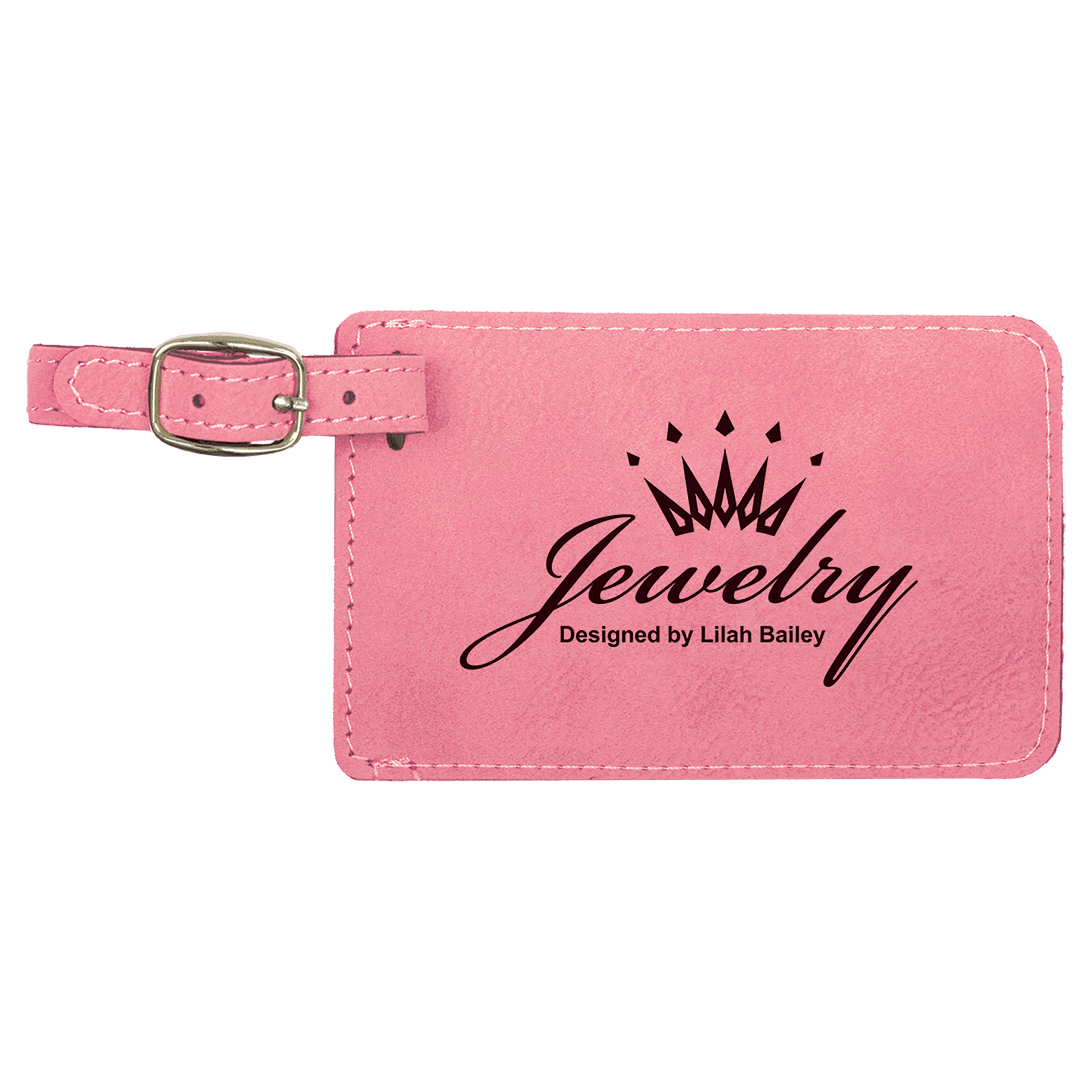 Personalized Laserable Leatherette Luggage Tag – Durable, Stylish & Customizable