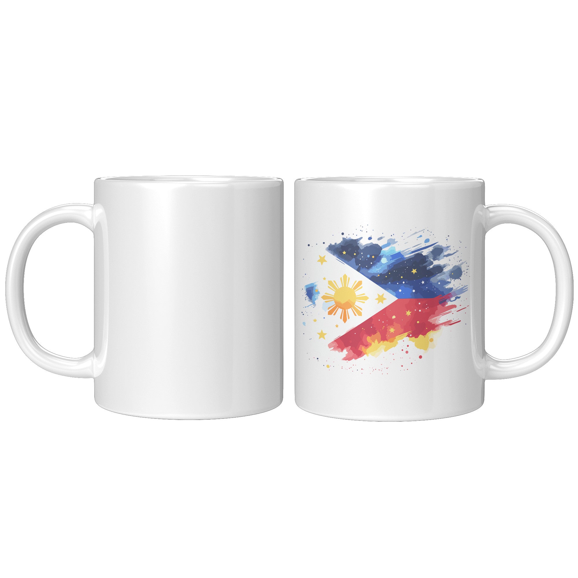 Proudly Pinoy Coffee Mug - Vibrant Filipino Flag Design - Patriotic Gift for Filipinos - Celebrate Heritage with Every Sip!" - C
