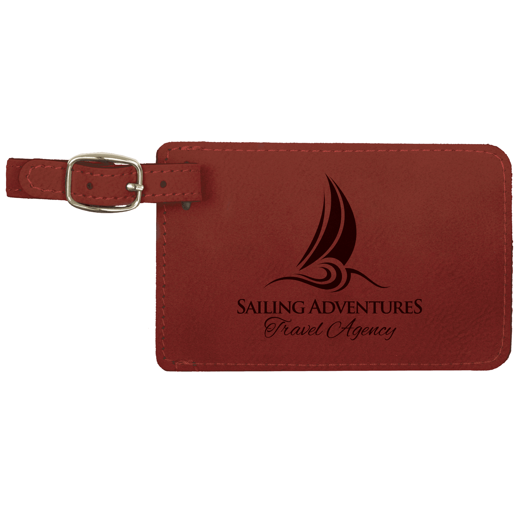 Personalized Laserable Leatherette Luggage Tag – Durable, Stylish & Customizable
