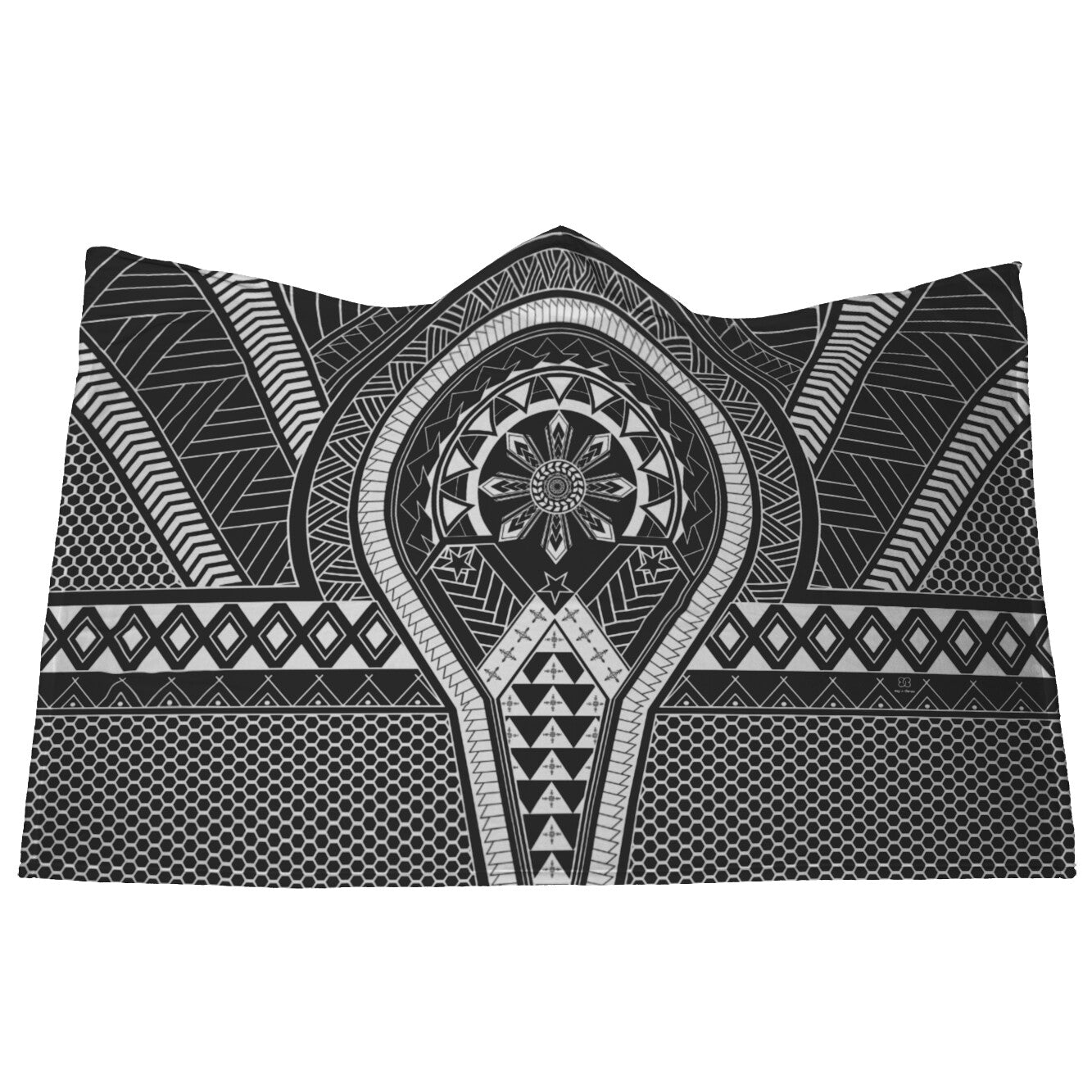 Batok Filipino Tattoo Hooded BlanketHome Goods - My E Three