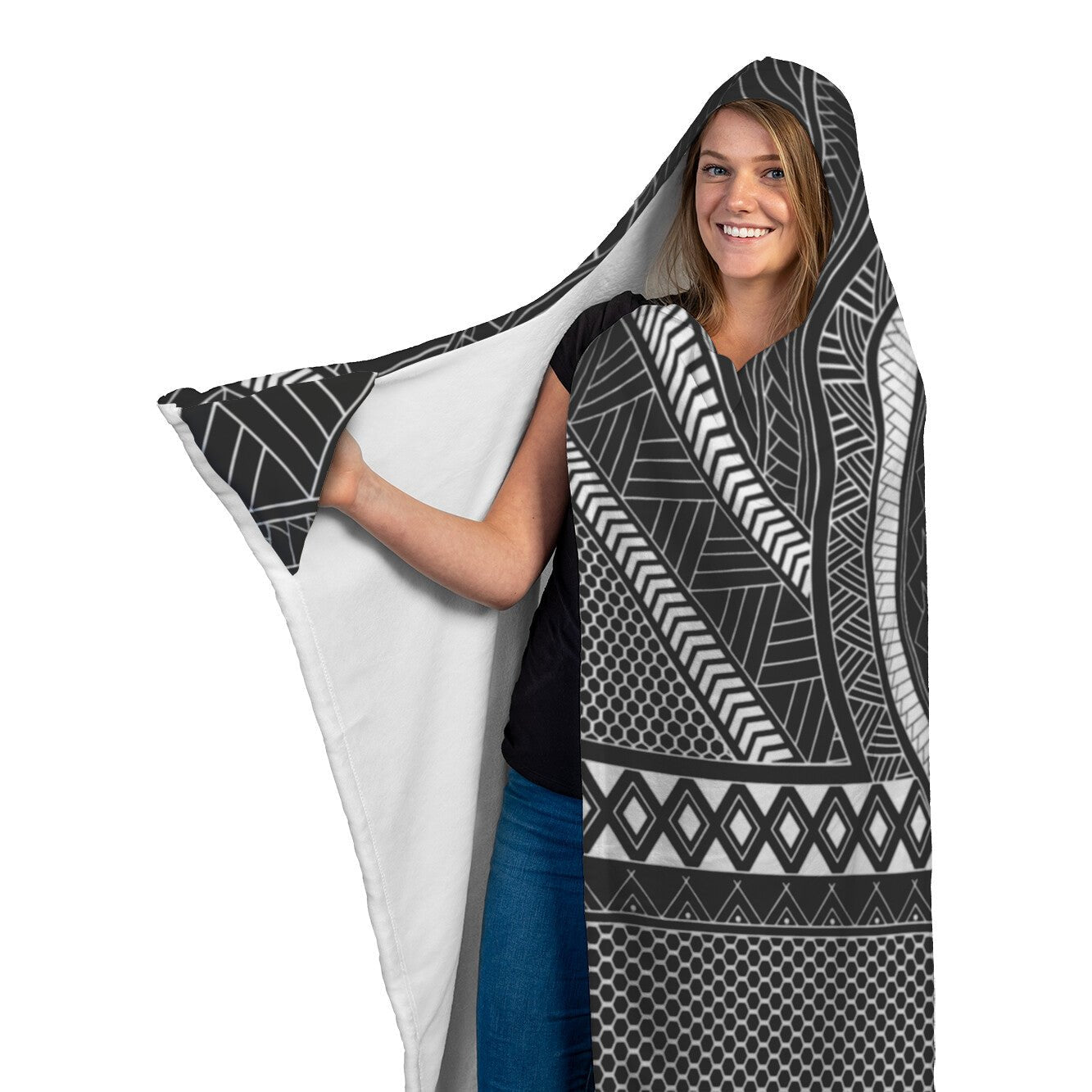 Batok Filipino Tattoo Hooded BlanketHome Goods - My E Three