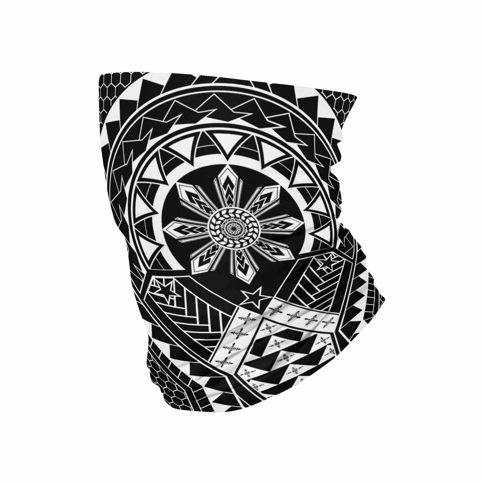 Batok - Tatak Filipino Tribal Tatoo Neck Gaiter HEMMEDNeck Gaiter - My E Three