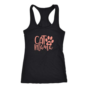 Cat Mama Racerback TankT-shirt - My E Three