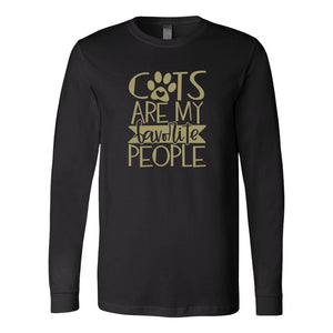 Cats Are My Favorite People Long Sleeve ShirtT-shirt - My E Three