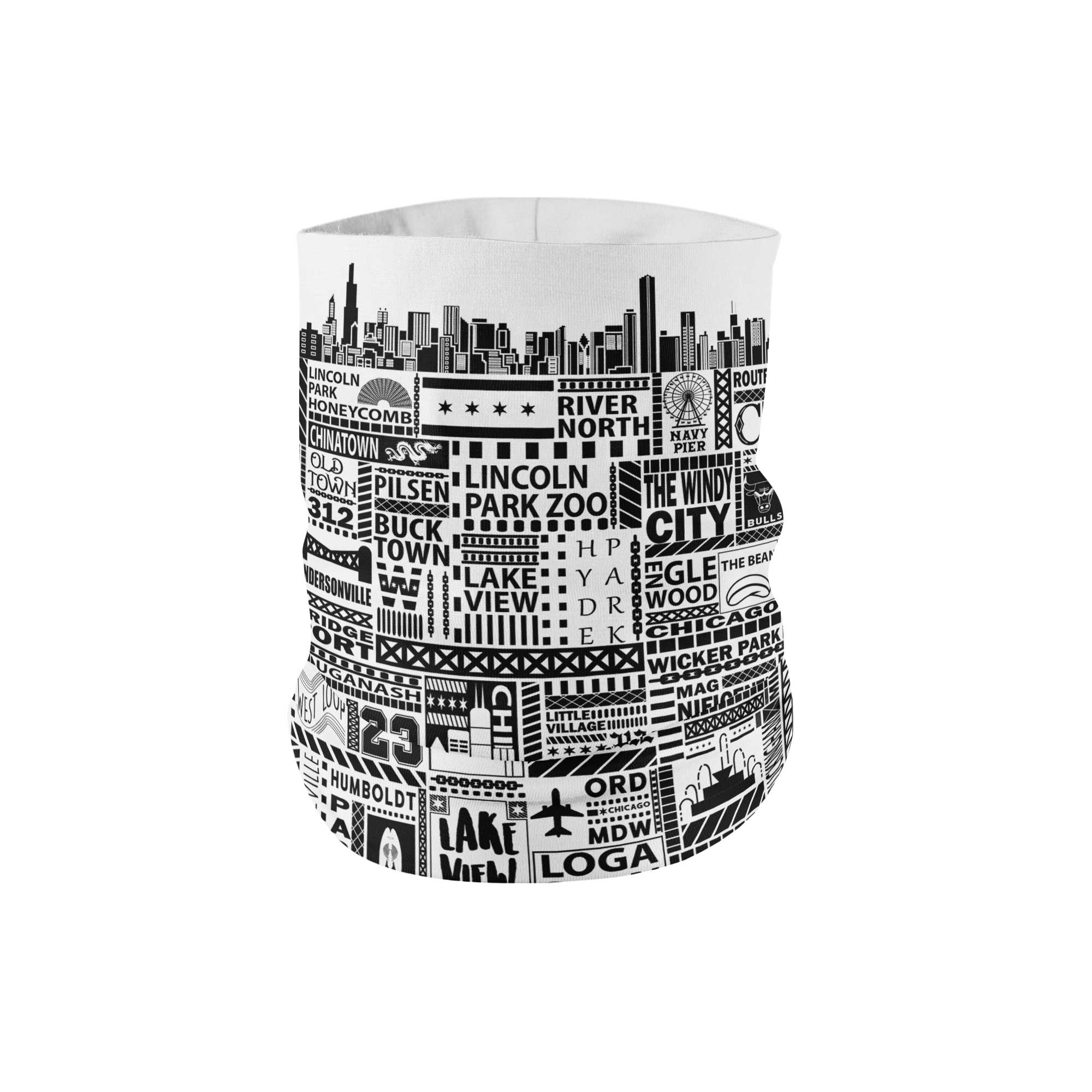 Chi-Towns White Neck GaiterNeck Gaiter - My E Three