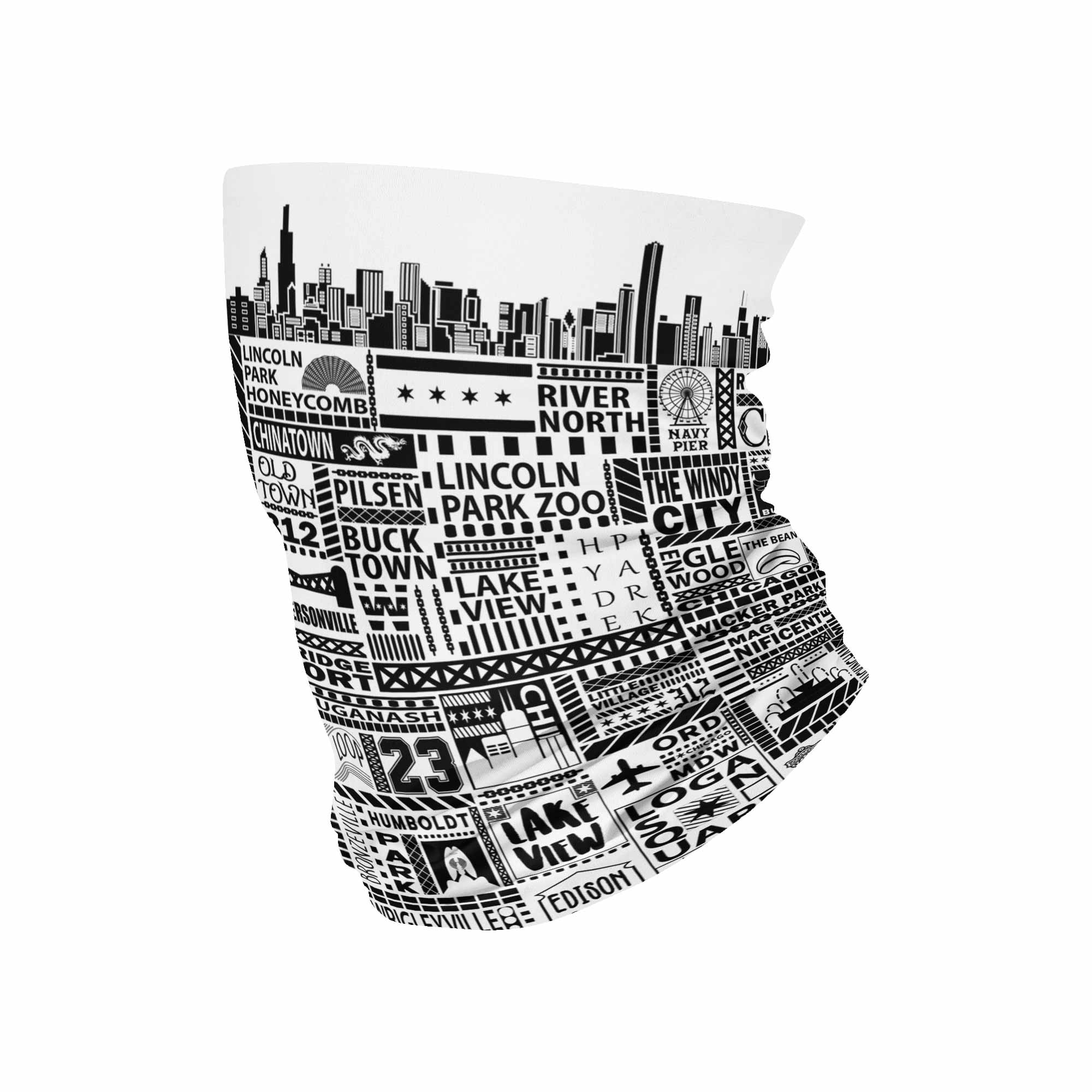 Chi-Towns White Neck GaiterNeck Gaiter - My E Three