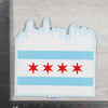 Chicago Skyline White - Sticker or MagnetSticker or Magnet - My E Three