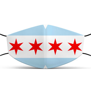 Chicago White face mask with filter pocketMask - My E Three