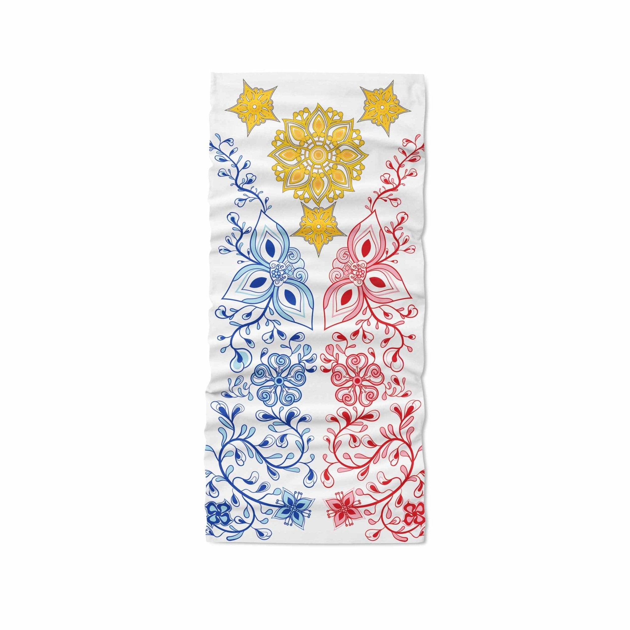 "La Pinay" Floral PI White Neck GaiterNeck Gaiter - My E Three