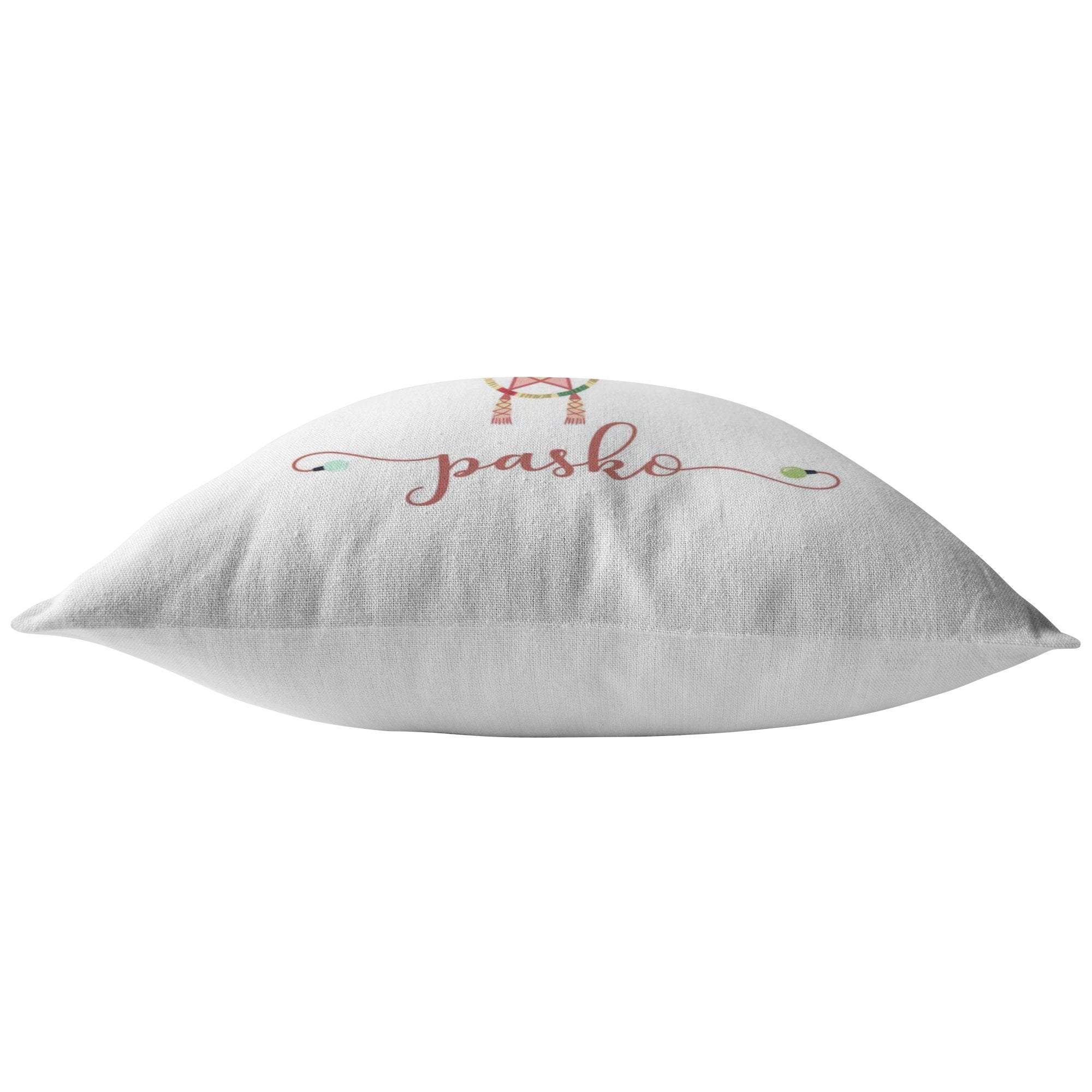 Maligayang Pasko White broadcloth pillowPillows Multi - My E Three