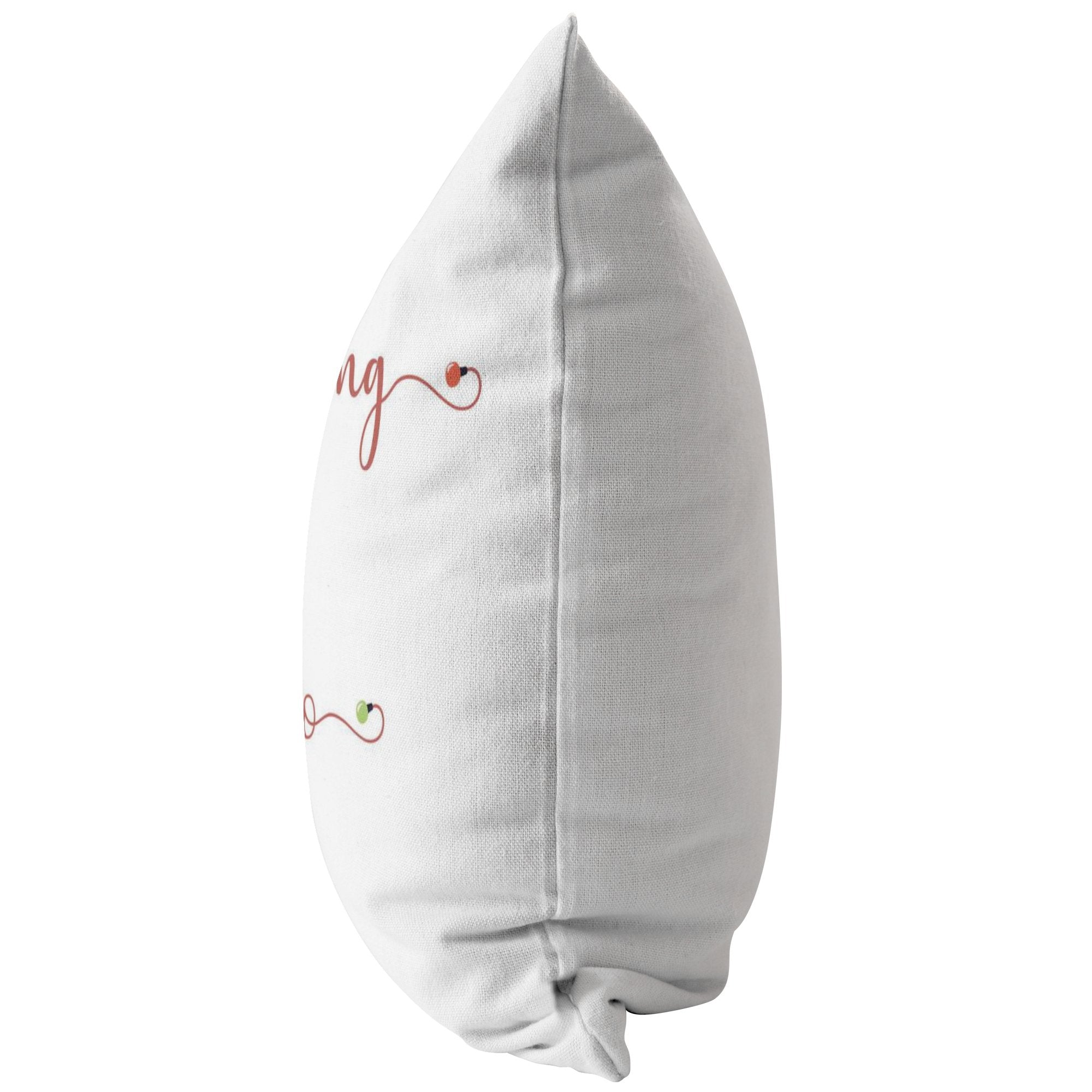 Maligayang Pasko White broadcloth pillowPillows Multi - My E Three