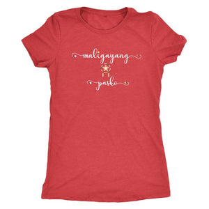 Maligayang Pasko - Womens Cut TriblendT-shirt - My E Three