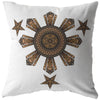 Mandala Filipino Sun & Stars - White boradcloth pillowsPillows Multi - My E Three