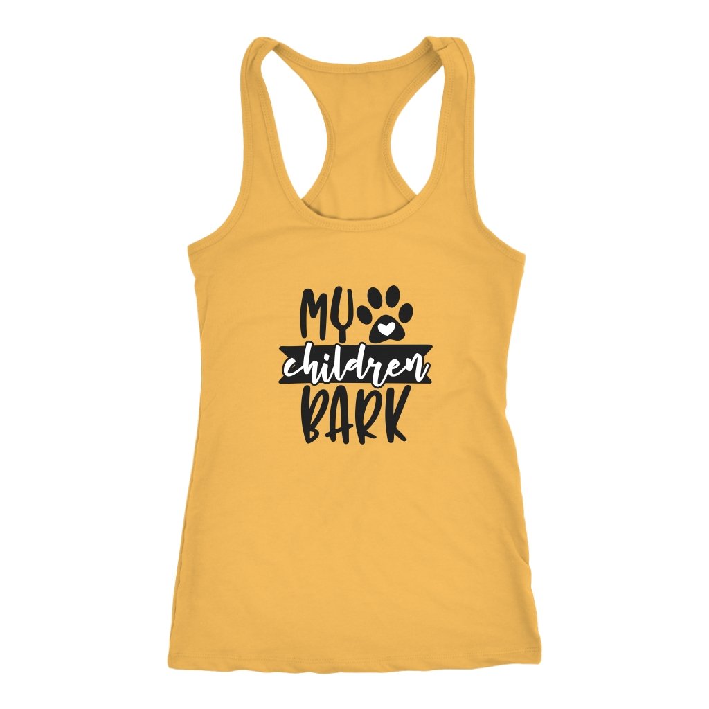 My Children Bark Racerback TankT-shirt - My E Three