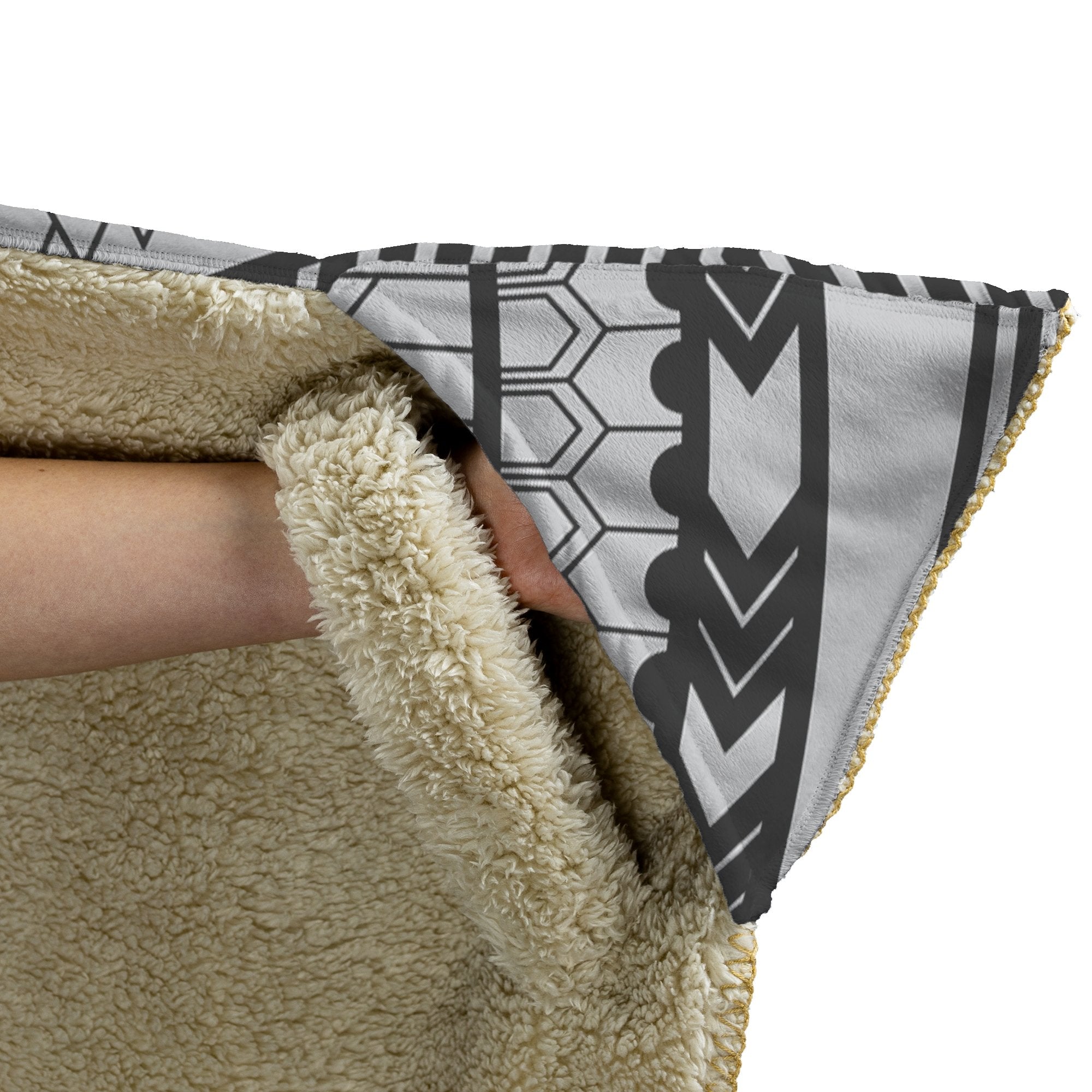 Polynesian Tattoo Hooded BlanketHooded Blanket - My E Three