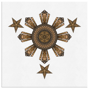 Mandala Filipino Square Gallery Canvas WrapCanvas Wall Art 3 - My E Three