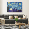 Starry Night Van Gogh Chicago CanvasCanvas Wall Art 3 - My E Three