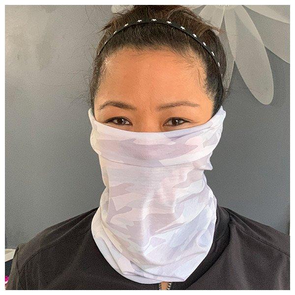 White Camo Neck GaiterNeck Gaiter - My E Three