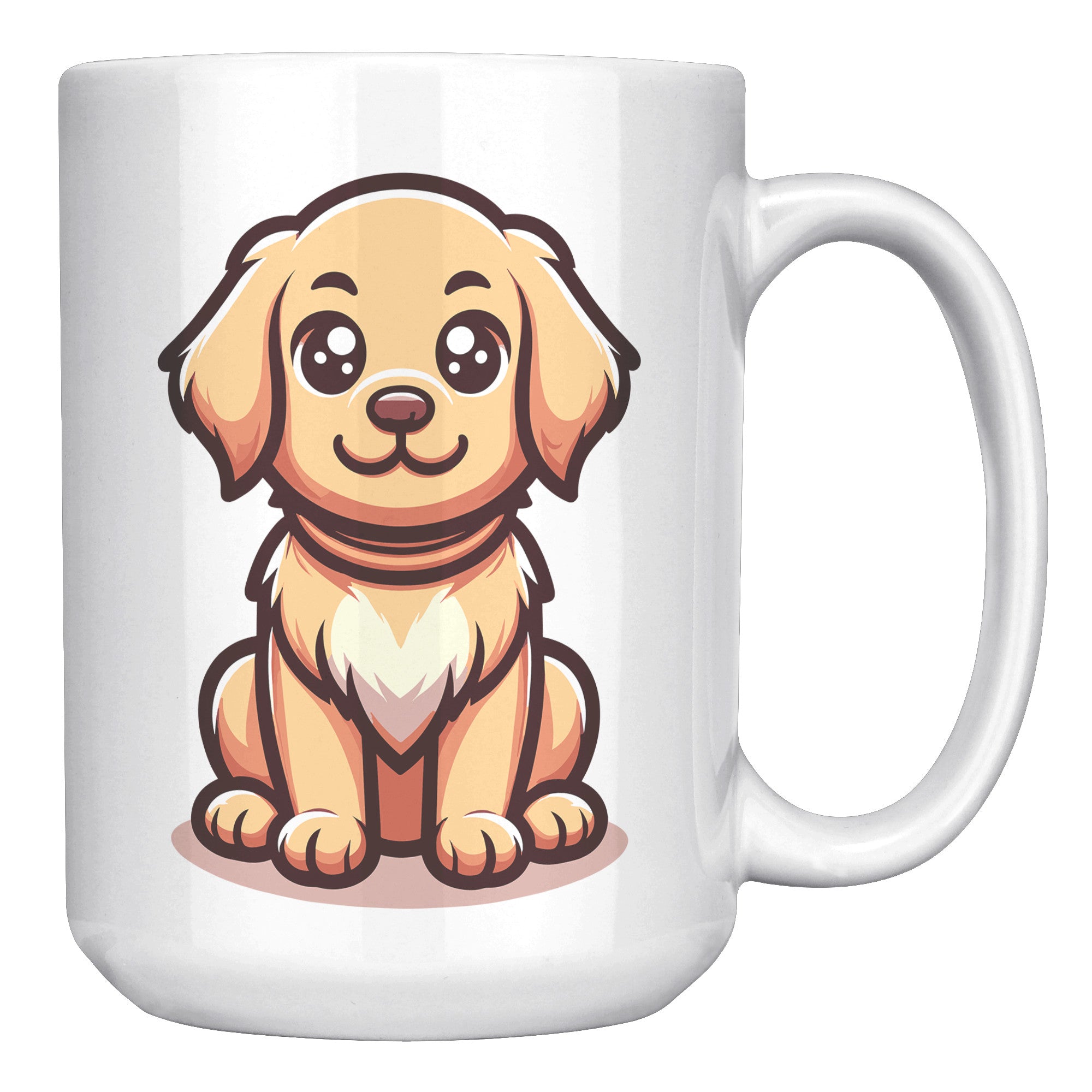 Golden Retriever Cartoon Coffee Mug