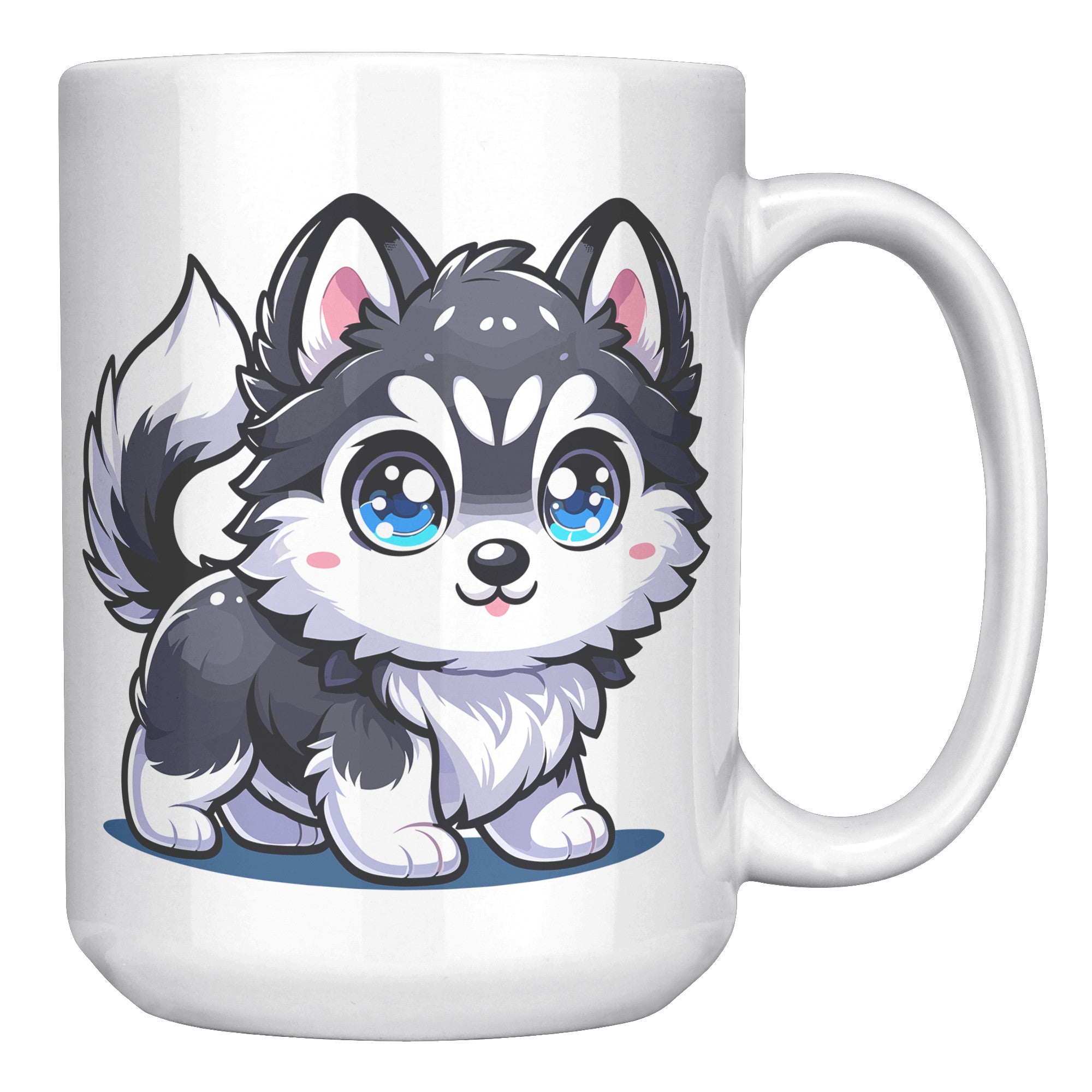 Siberian Husky Cartoon Coffee Mug