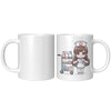 11 oz Custom RN Nurse Gift Coffee Mug - Cute Cartoon Nurse Design - Perfect for Nurse's Day, Birthdays, Graduations - Durable & Fun Mug for Everyday Heroes