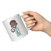 11 oz Custom Cartoon Dentist DDS Coffee Mug - Adorable Dental Cartoon Cup - Fun Gift for Dentists & Dental Students - Smile-Inspiring Morning Brew Holder -EE