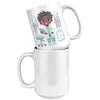 15 oz Custom Cartoon Dentist DDS Coffee Mug - Adorable Dental Cartoon Cup - Fun Gift for Dentists & Dental Students - Smile-Inspiring Morning Brew Holder -EE