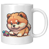 11oz Chow Chow Cartoon Coffee Mug - Fluffy Dog Lover Mug - Perfect Gift for Chow Owners - Cute & Cuddly Canine Coffe Cup