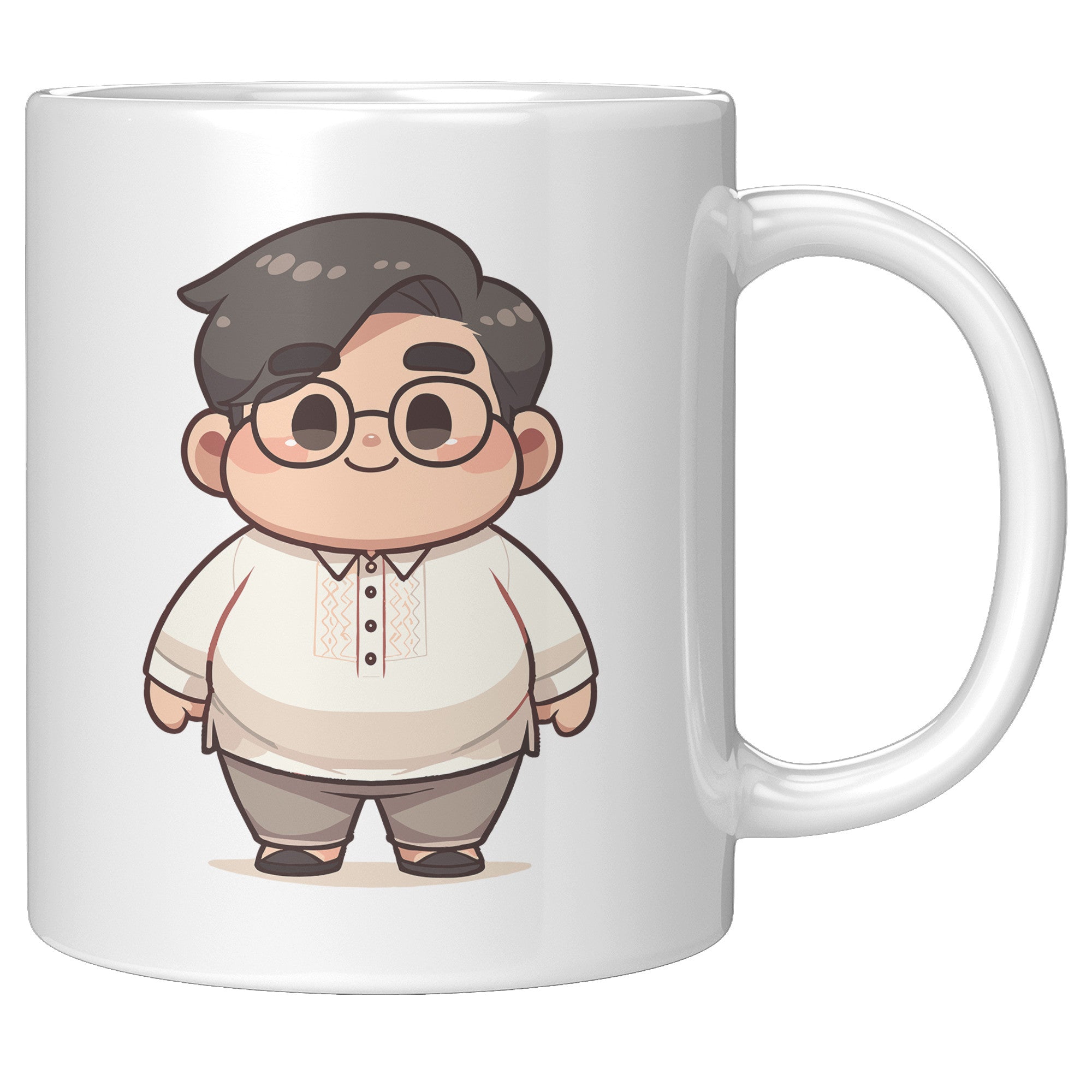 "Cute Cartoon Filipino Pride Coffee Mug - Vibrant Pinoy Pride Cup - Perfect Gift for Filipinos - Colorful Philippines Heritage Mug" - U