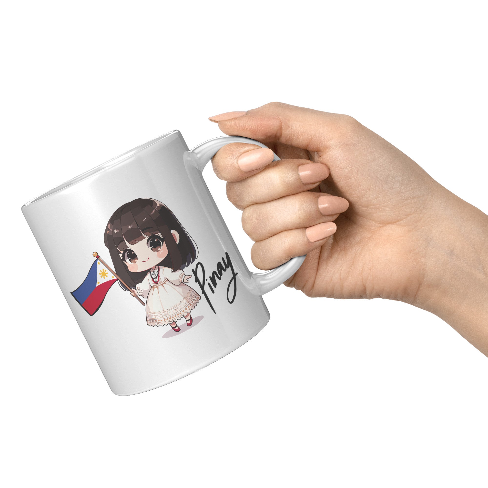 "Cute Cartoon Filipino Pride Coffee Mug - Vibrant Pinoy Pride Cup - Perfect Gift for Filipinos - Colorful Philippines Heritage Mug" - I