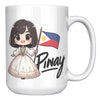 Load image into Gallery viewer, &quot;Cute Cartoon Filipino Pride Coffee Mug - Vibrant Pinoy Pride Cup - Perfect Gift for Filipinos - Colorful Philippines Heritage Mug&quot; - J1