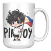 Load image into Gallery viewer, &quot;Cute Cartoon Filipino Pride Coffee Mug - Vibrant Pinoy Pride Cup - Perfect Gift for Filipinos - Colorful Philippines Heritage Mug&quot; - P1