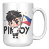 Load image into Gallery viewer, &quot;Cute Cartoon Filipino Pride Coffee Mug - Vibrant Pinoy Pride Cup - Perfect Gift for Filipinos - Colorful Philippines Heritage Mug&quot; - T1
