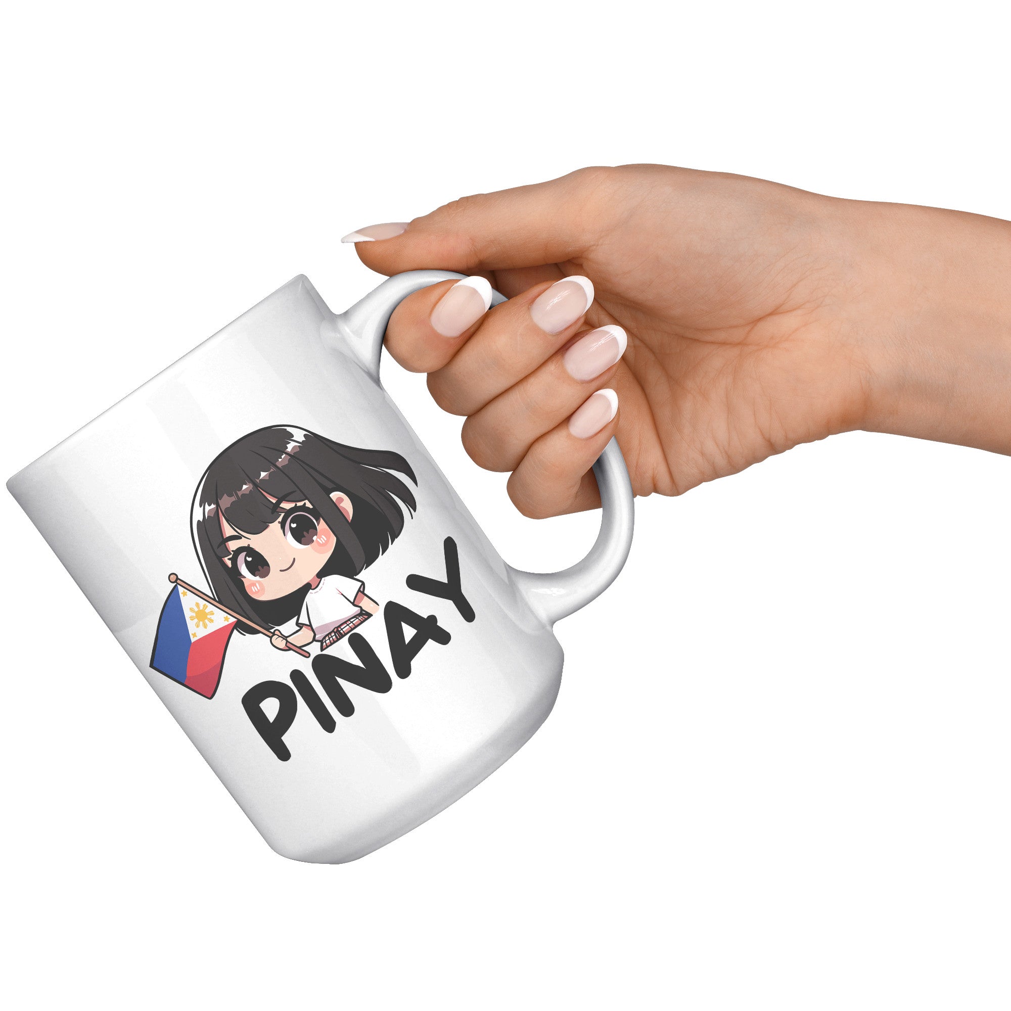 "Cute Cartoon Filipino Pride Coffee Mug - Vibrant Pinoy Pride Cup - Perfect Gift for Filipinos - Colorful Philippines Heritage Mug" - H1