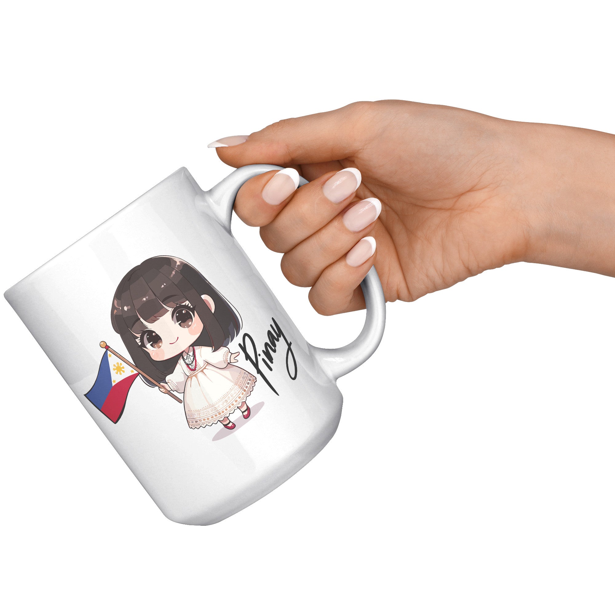 "Cute Cartoon Filipino Pride Coffee Mug - Vibrant Pinoy Pride Cup - Perfect Gift for Filipinos - Colorful Philippines Heritage Mug" - I1