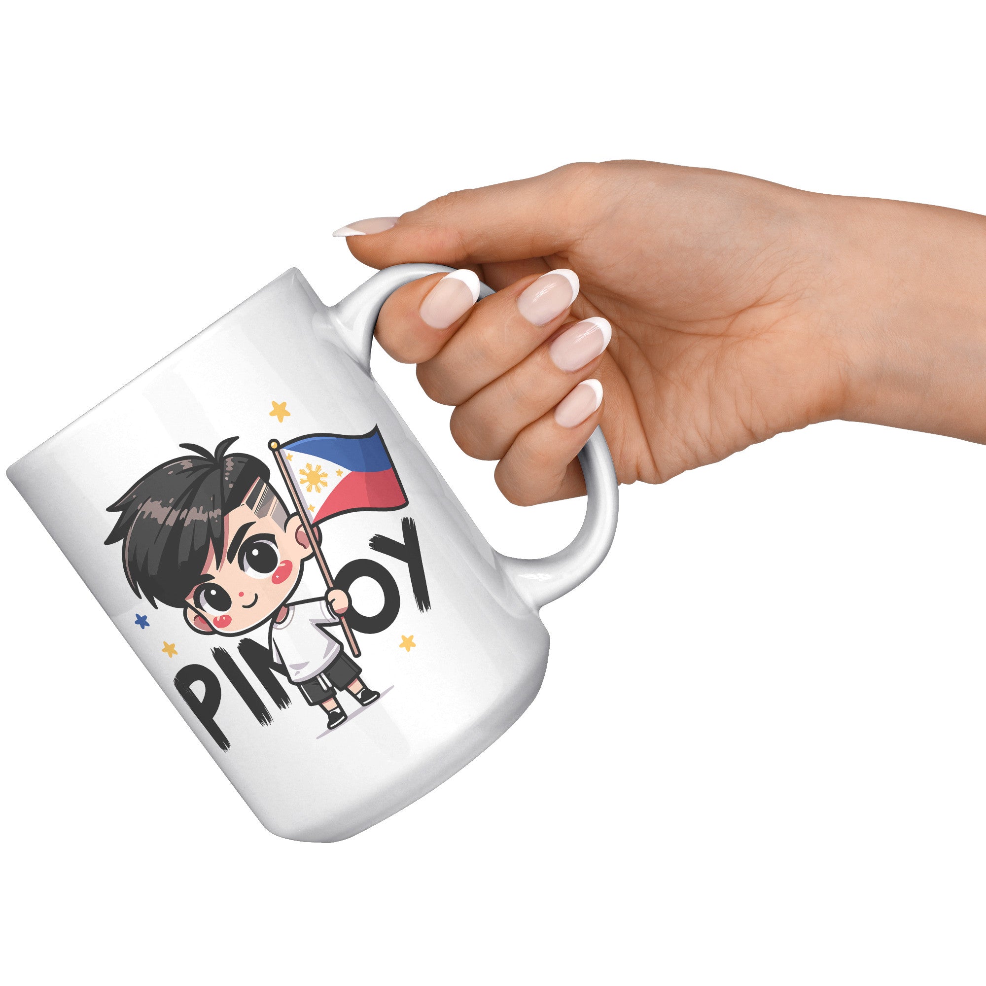 "Cute Cartoon Filipino Pride Coffee Mug - Vibrant Pinoy Pride Cup - Perfect Gift for Filipinos - Colorful Philippines Heritage Mug" - T1