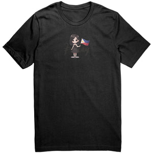 "Cute Cartoon Filipino Pride T-shirt - Vibrant Pinoy Pride Tee - Perfect Gift for Filipinos - Colorful Philippines Heritage Tee" - A