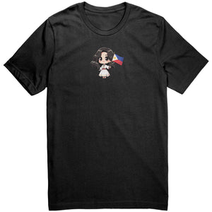 "Cute Cartoon Filipino Pride T-shirt - Vibrant Pinoy Pride Tee - Perfect Gift for Filipinos - Colorful Philippines Heritage Tee" - L