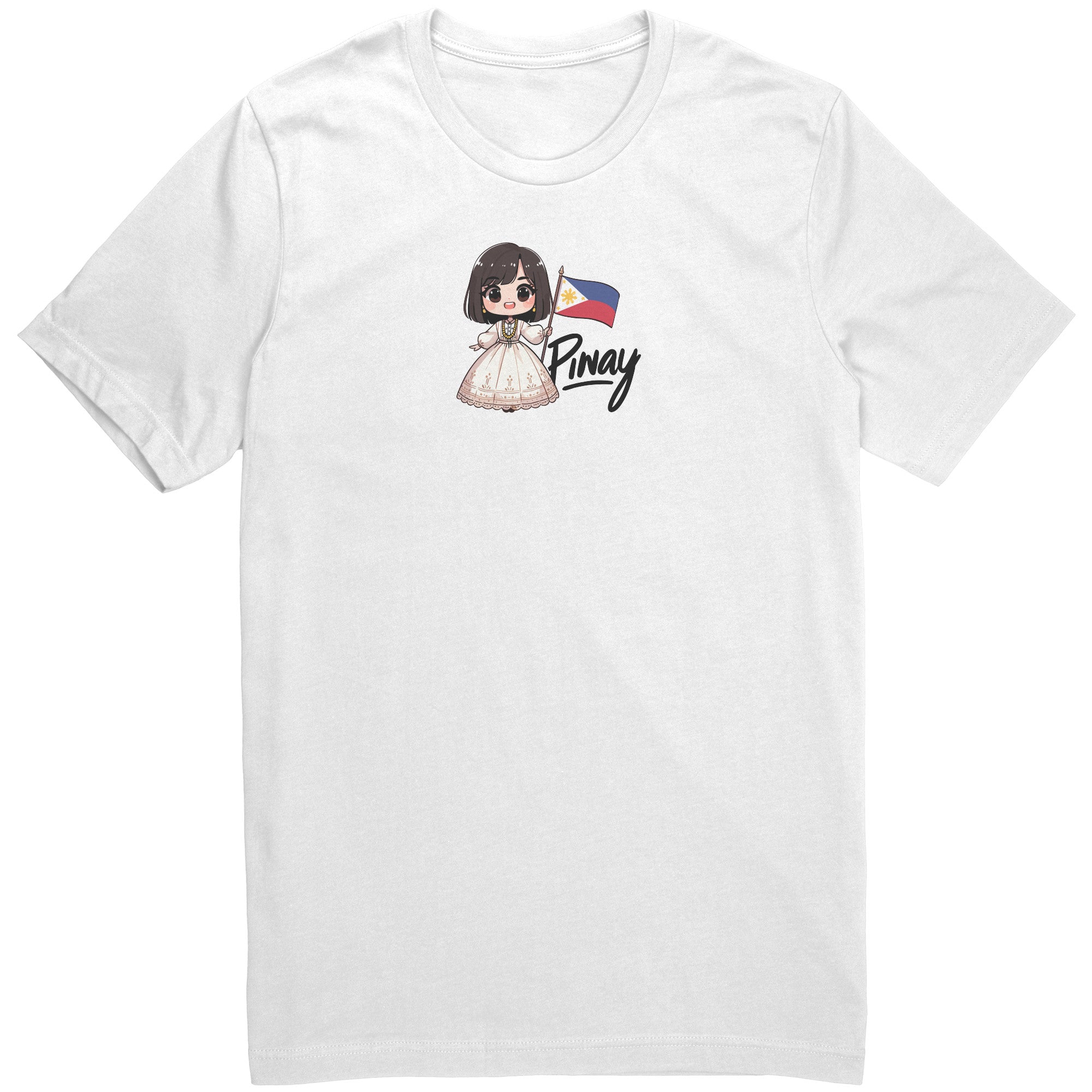 "Cute Cartoon Filipino Pride T-shirt - Vibrant Pinoy Pride Tee - Perfect Gift for Filipinos - Colorful Philippines Heritage Tee" - J